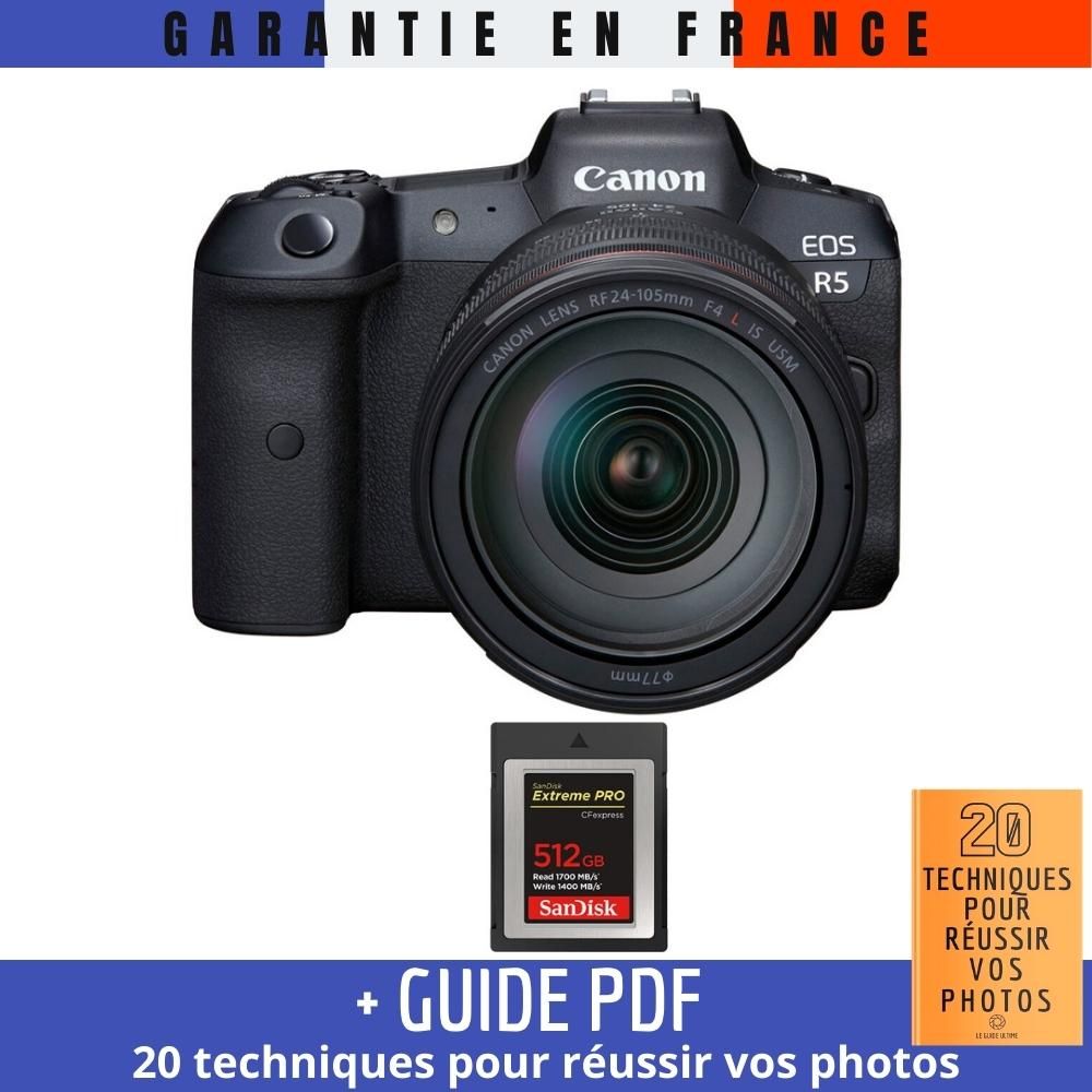 Canon EOS R5 + RF 24 105mm F4L IS USM + SanDisk Extreme PRO CFexpress Type B + Guide PDF MCZ DIRECT '20 TECHNIQUES POUR RÉUSSIR VOS PHOTOS - vue 3