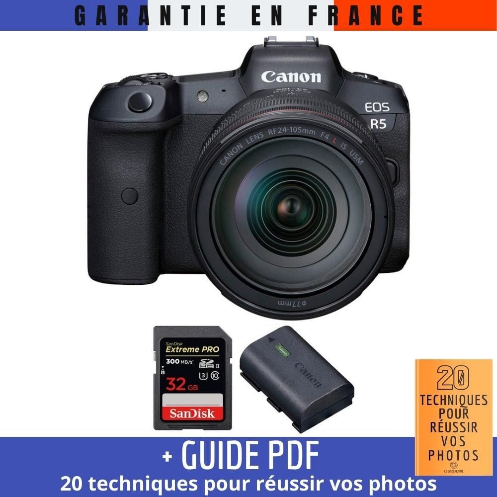 Canon EOS R5 + RF 24 105mm F4L IS USM + SanDisk Extreme PRO UHS II SDXC 300 MB/ + Canon LP E6NH + Guide PDF MCZ DIRECT '20 TECHNIQUES POUR RÉUSSIR VOS PHOTOS - vue 3