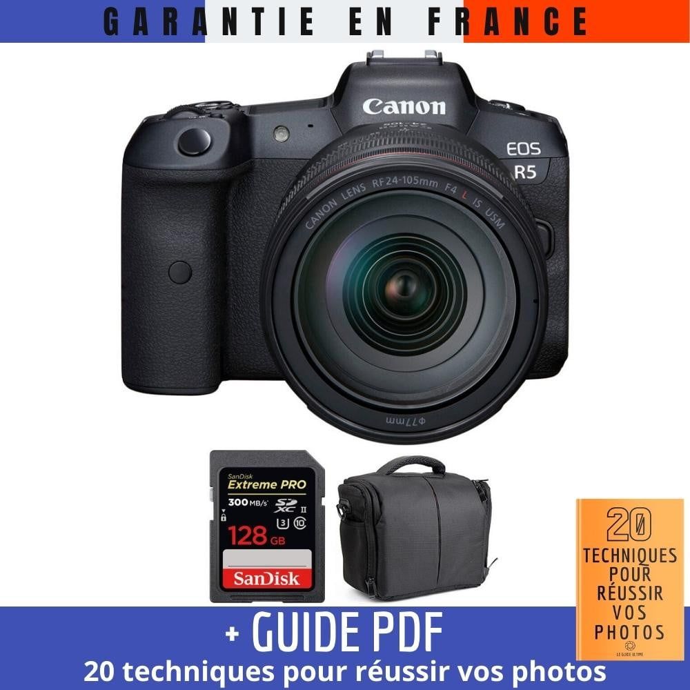 Canon EOS R5 + RF 24 105mm F4L IS USM + SanDisk Extreme PRO UHS II SDXC 300 MB/ + Sac + Guide PDF MCZ DIRECT '20 TECHNIQUES POUR RÉUSSIR VOS PHOTOS - vue 3