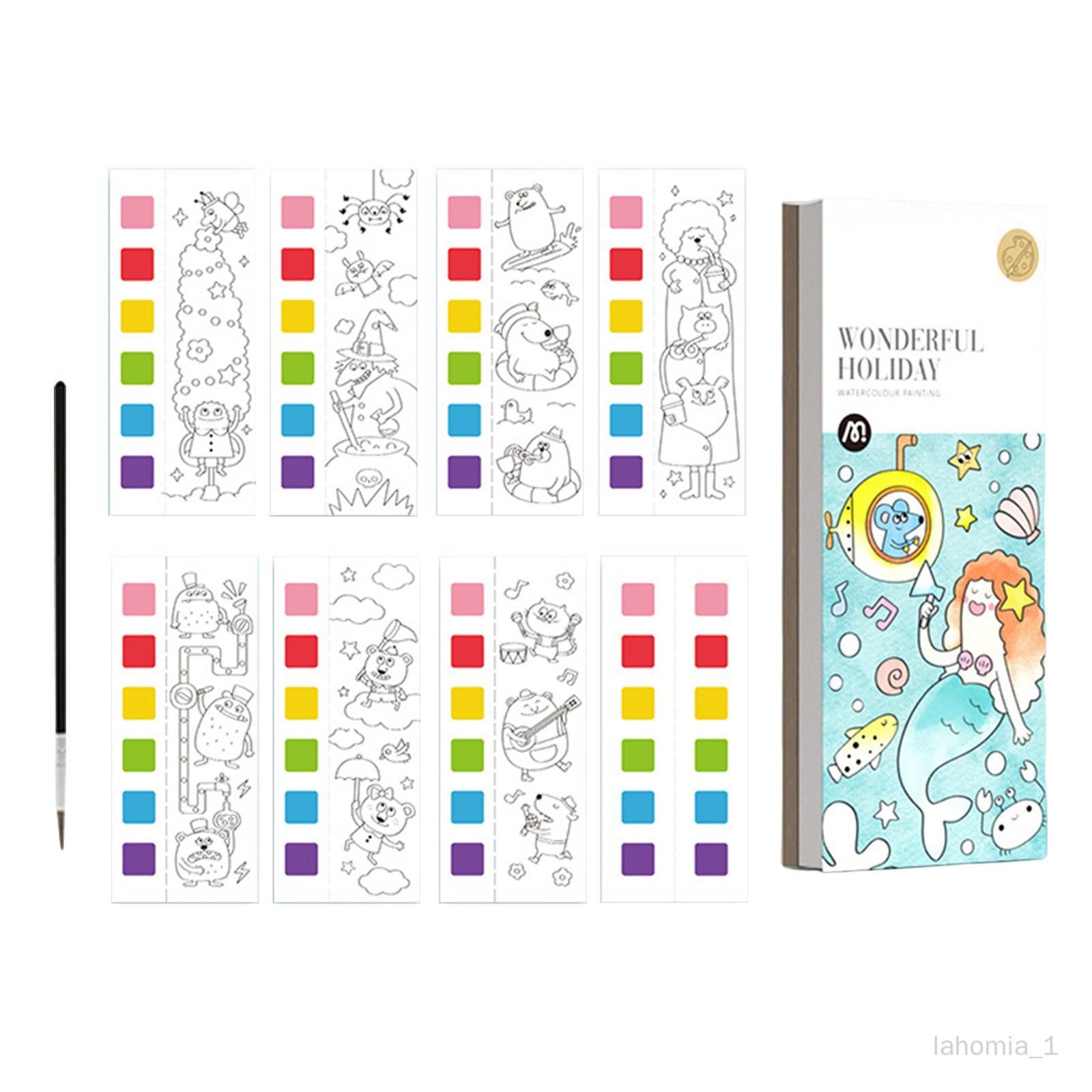 - Poche Aquarelle Peinture Jouet Jeu De Bricolage Pour Enfants Cadeaux D'anniversaire Modèle E