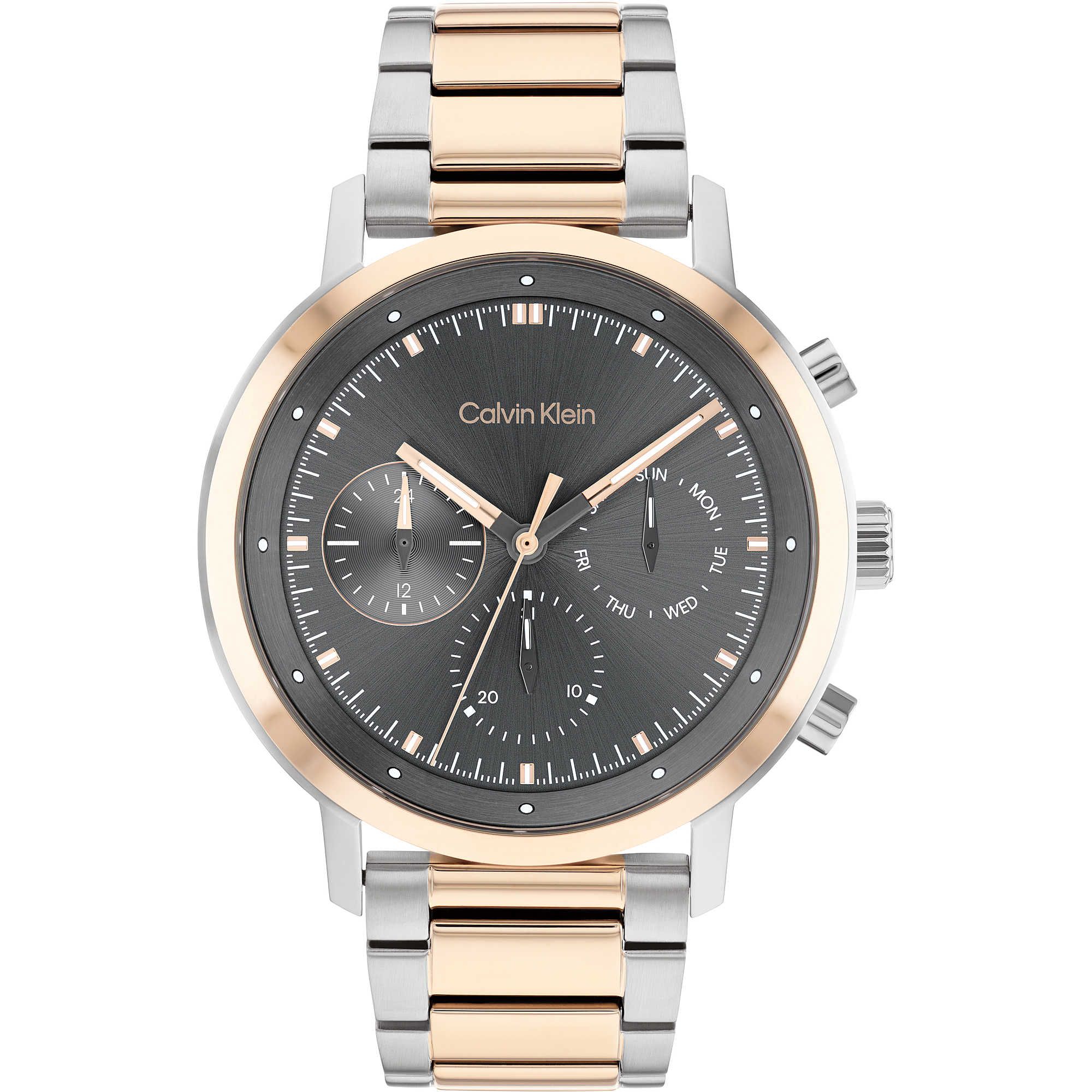 Montres Multifonction Montre Multifonction Homme Calvin Klein Architectural Trendy Cod. 25200064 Calvin Klein 25200064