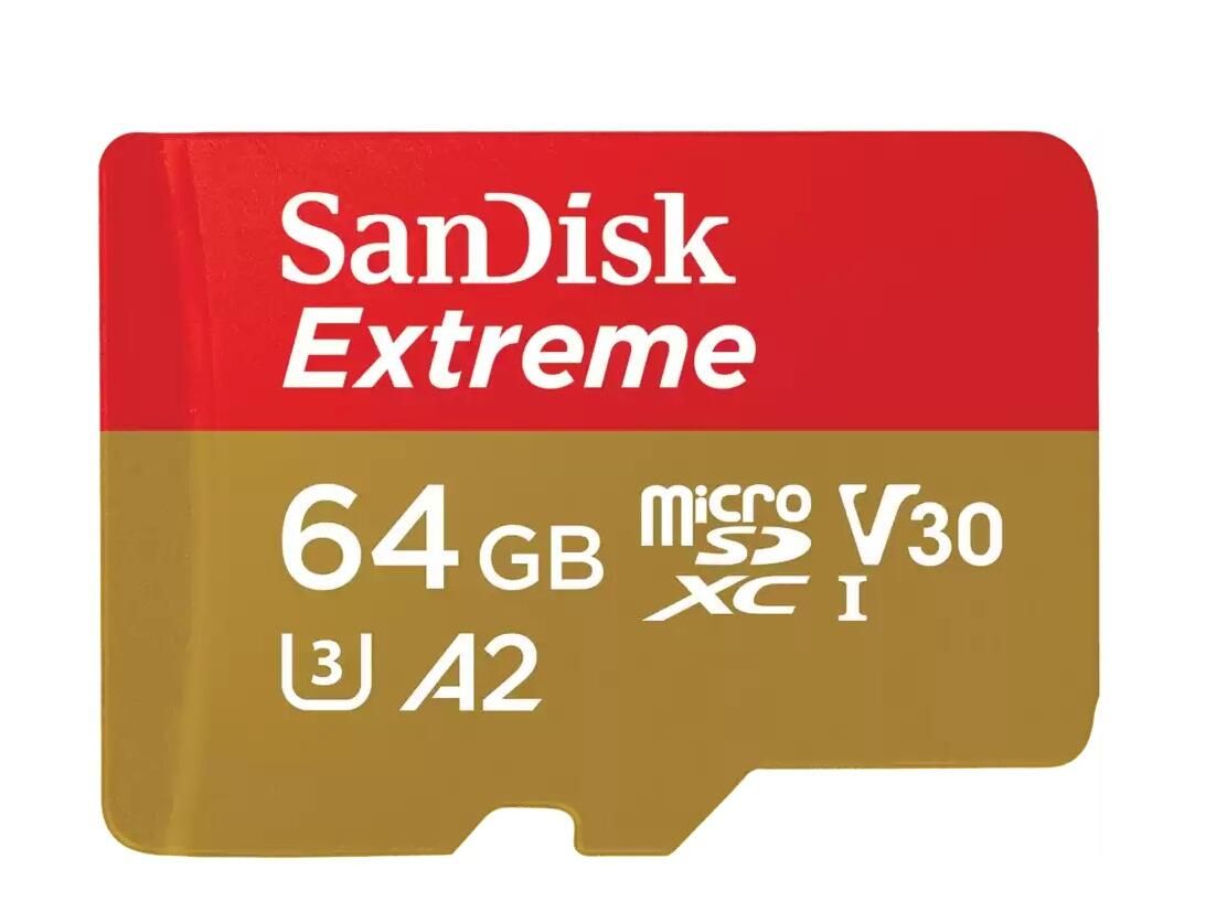 Carte microSDXC SanDisk Extreme pour jeux sur mobile jusqu'à 170 Mo/ avec A2 App Performance UHS I Classe 10 U3 V30