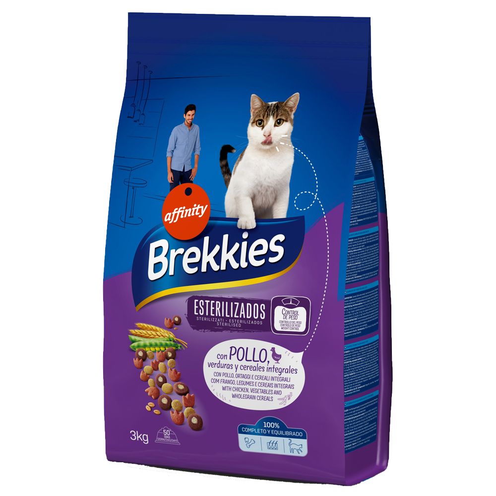 3kg Brekkies Sterilized - Croquettes Pour Chat