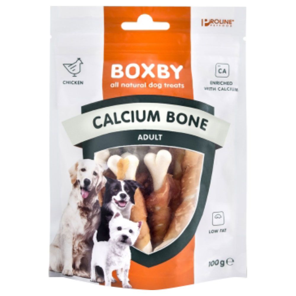 100g Friandises Boxby Calcium Bone - Friandises Pour Chien