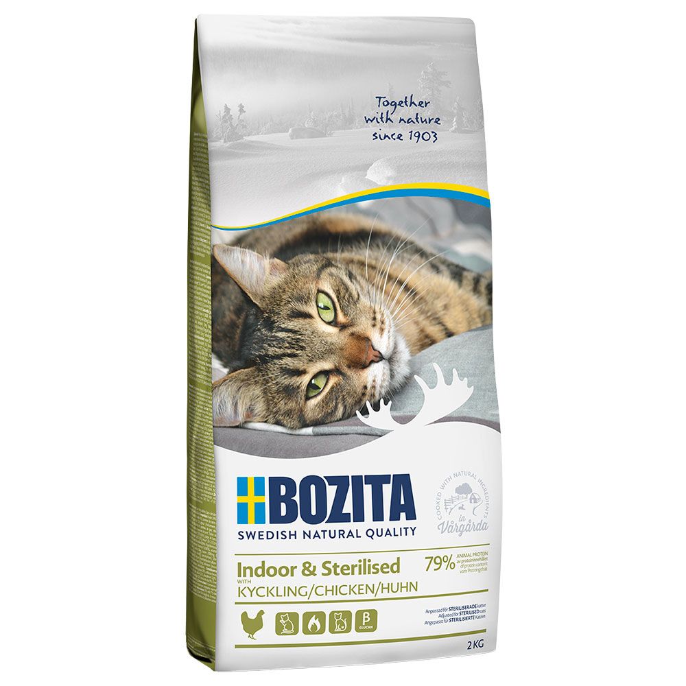 2kg Indoor & Sterilised Bozita Feline Pour Chat