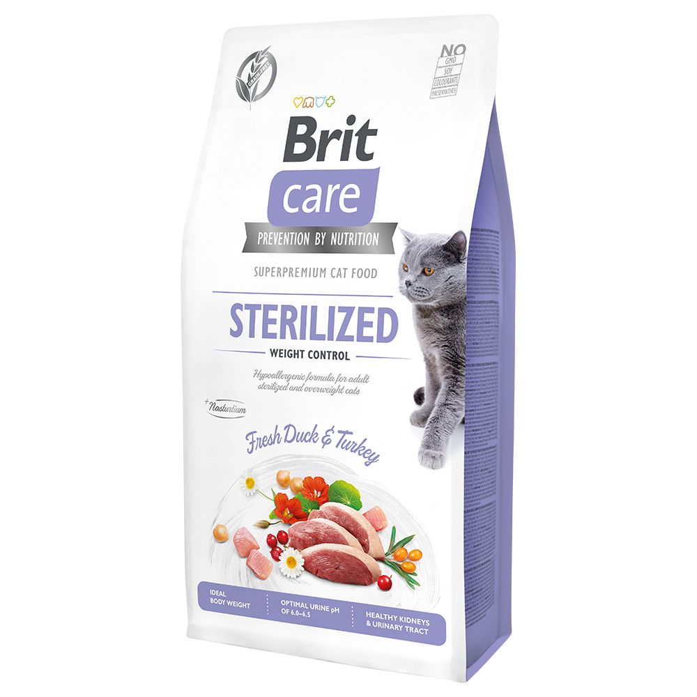 2x7kg Brit Care Grain-Free Sterilized Weight Control - Croquettes Pour Chat