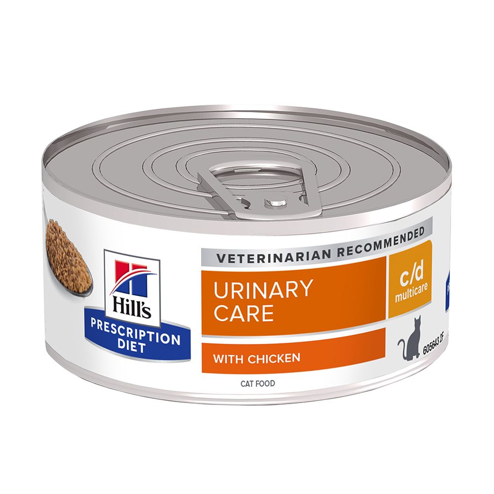 Meilleurs prix pour Croquettes hill's prescription diet feline c/d multicare poulet 24 boîtes de 156 g