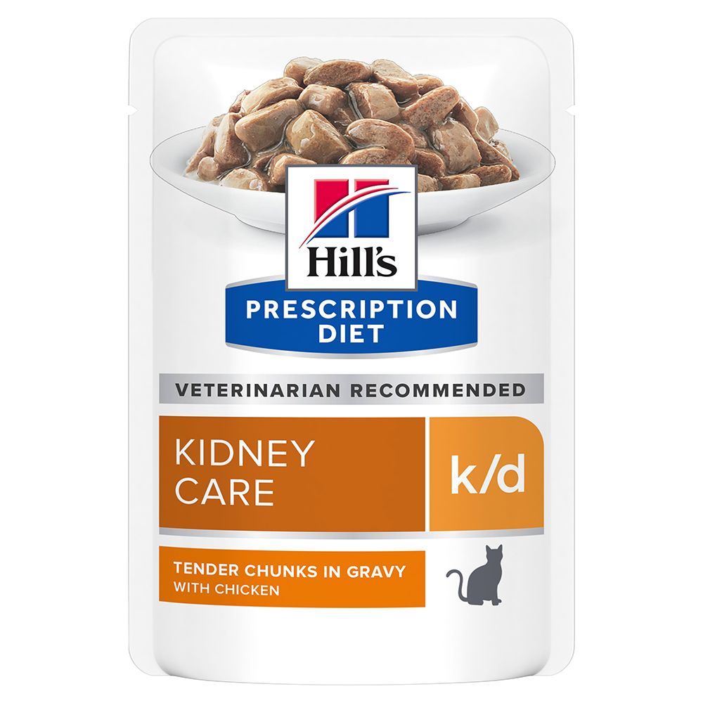 12x85g Poulet K/D Kidney Care Pour Chat Hill's Prescription Diet