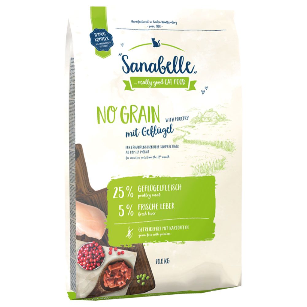 2x10kg Sanabelle No Grain - Croquettes Pour Chat