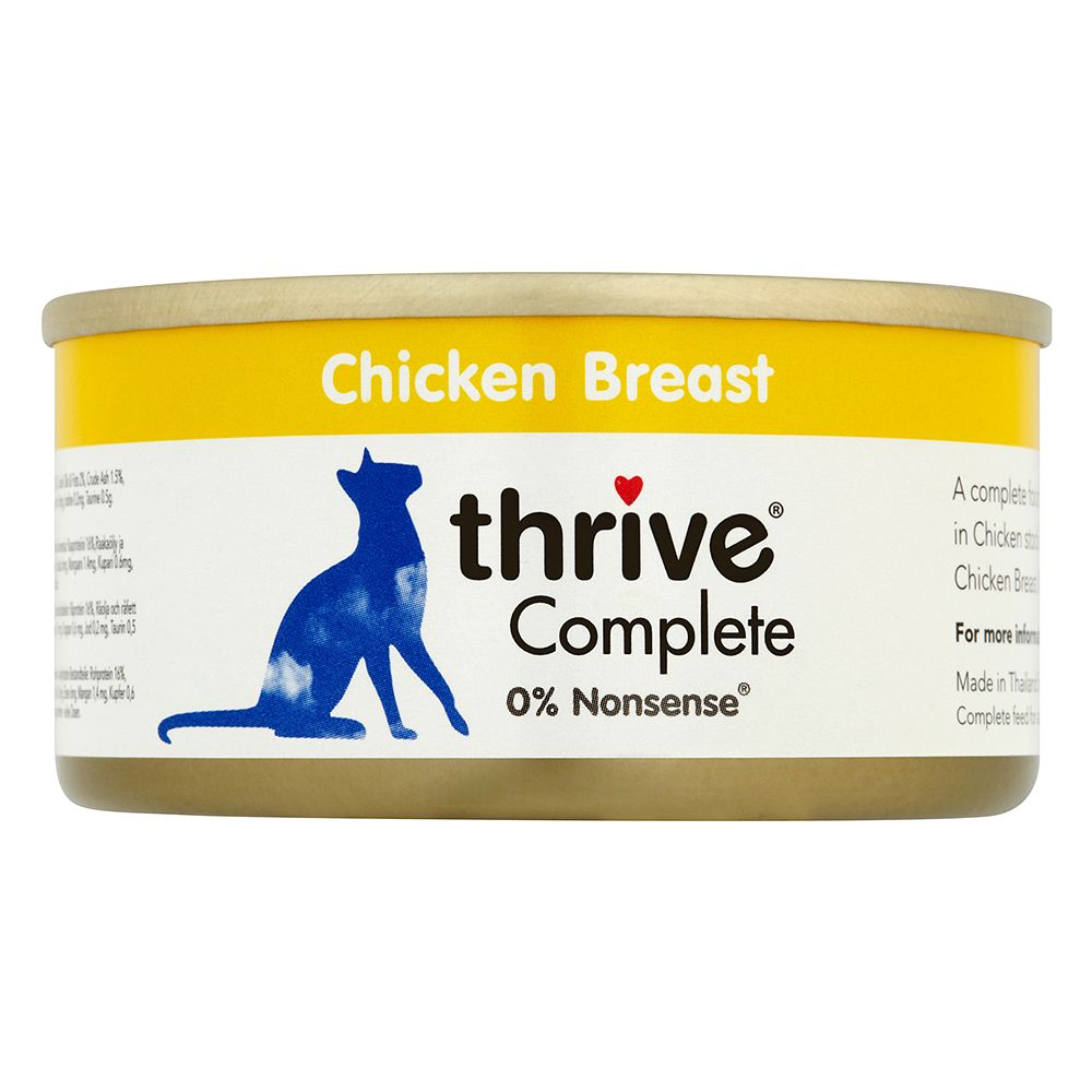 Comparer les prix de 6x75g Blanc De Poulet, Foie Thrive Complete - Nourriture Pour Chat