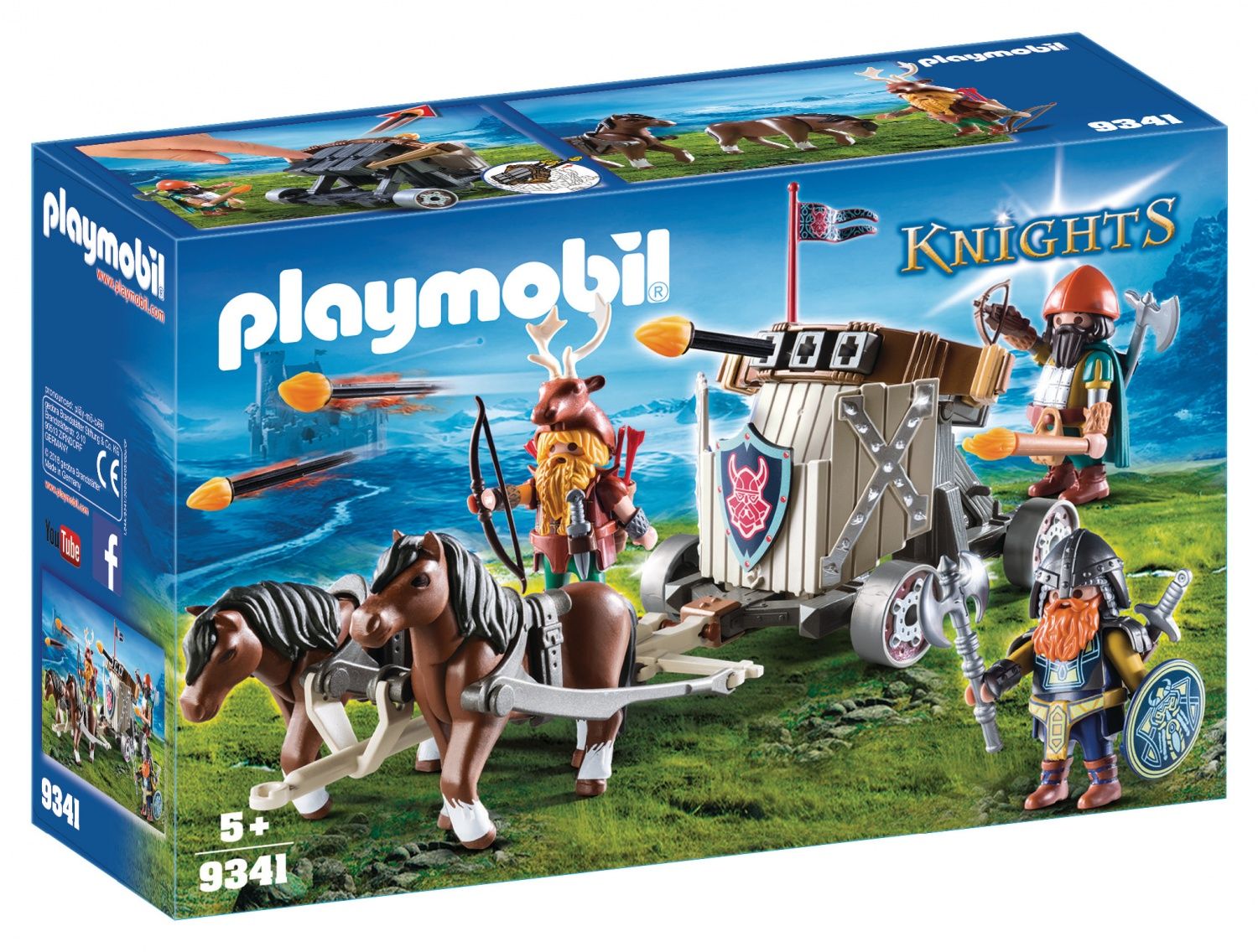 Char De Combat Avec Baliste Et Nains Playmobil La Boite