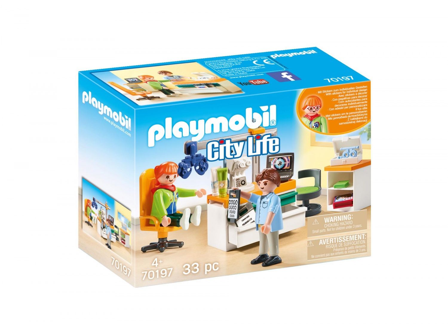 Playmobil 70197 Cabinet D'ophtalmologie
