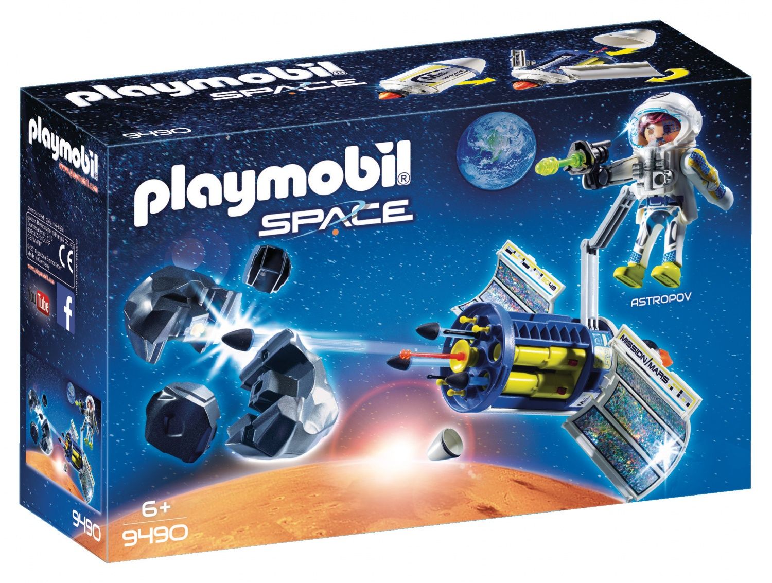 Playmobil 9490 Spationaute Avec Satellite Et Météorite