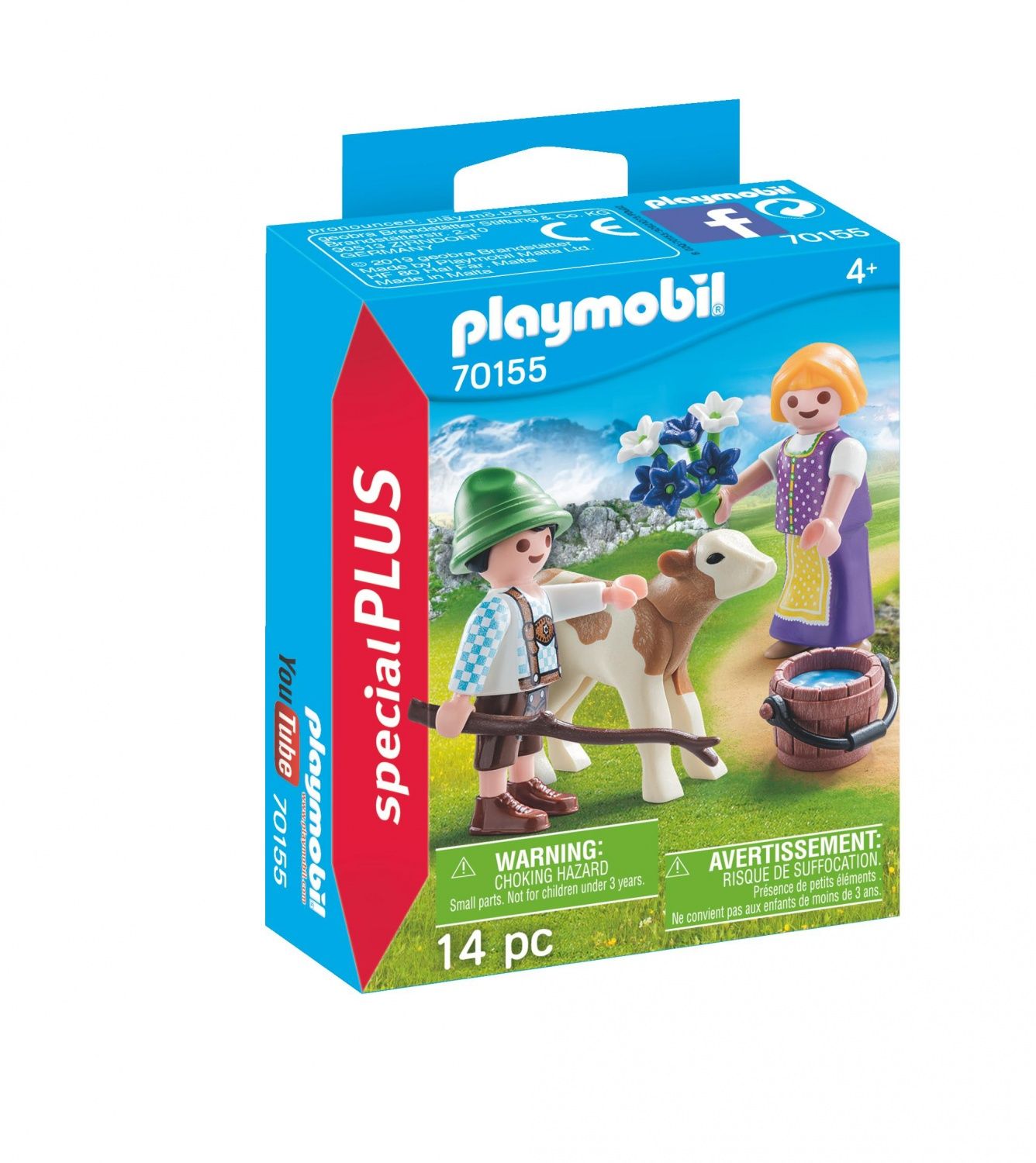 Enfants Avec Veau 70155 Playmobil La Boîte