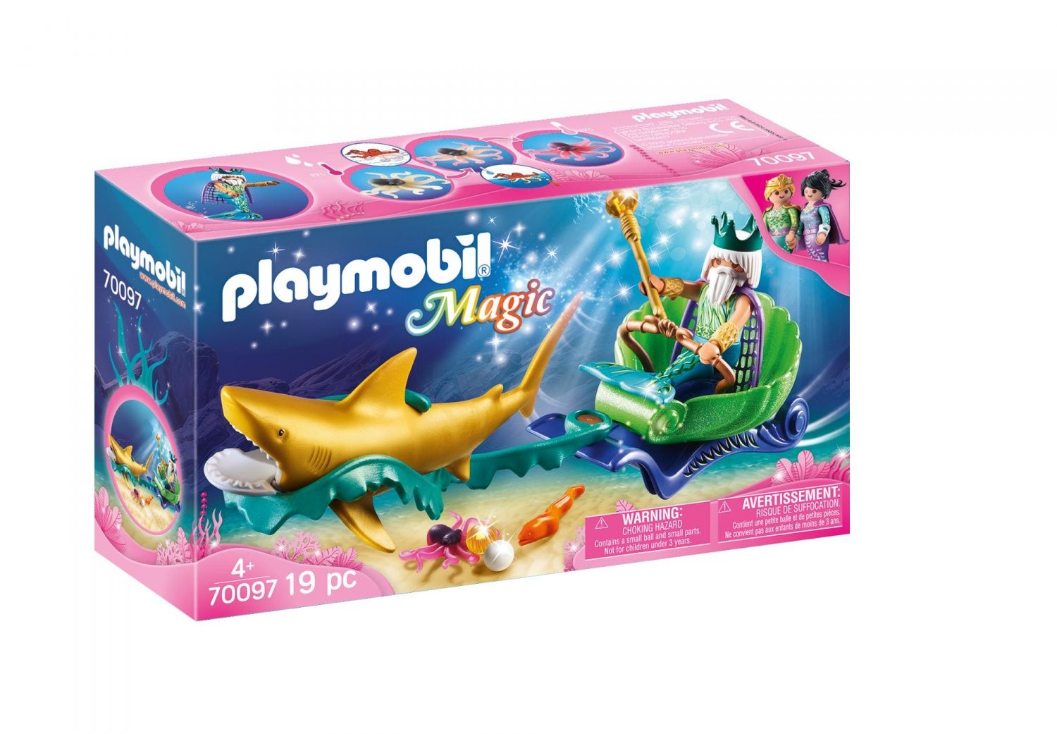 Playmobil 70097 Roi Des Mers Avec Calèche Royale