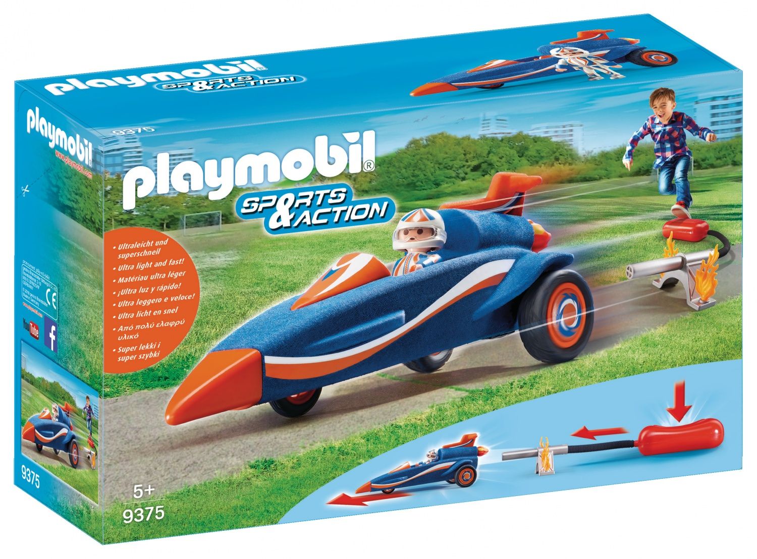 Playmobil 9375 Pilote Et Voiture Fusée