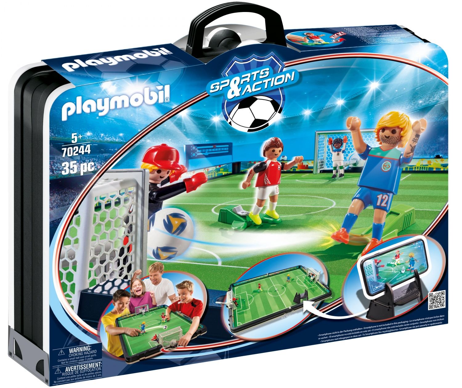 Playmobil 70244 Grand Terrain De Football Transportable