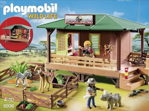 Playmobil 6936 Centre De Soins Pour Animaux De La Savane