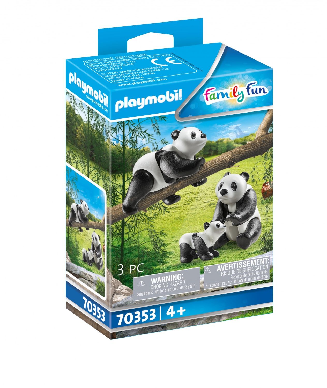 Playmobil 70353 Couple De Pandas Avec Bébé