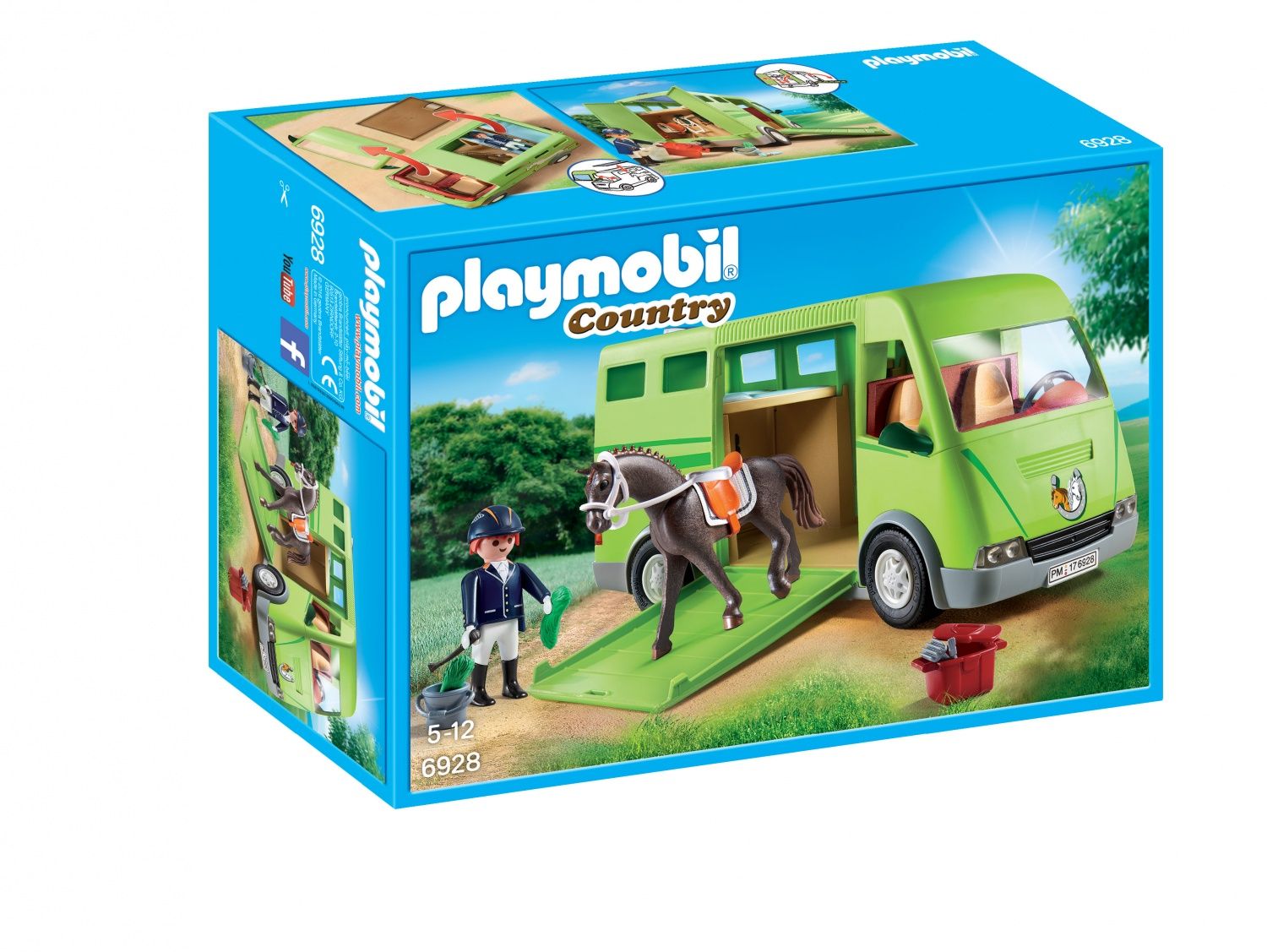 Playmobil 6928 Cavalier Avec Van Et Cheval