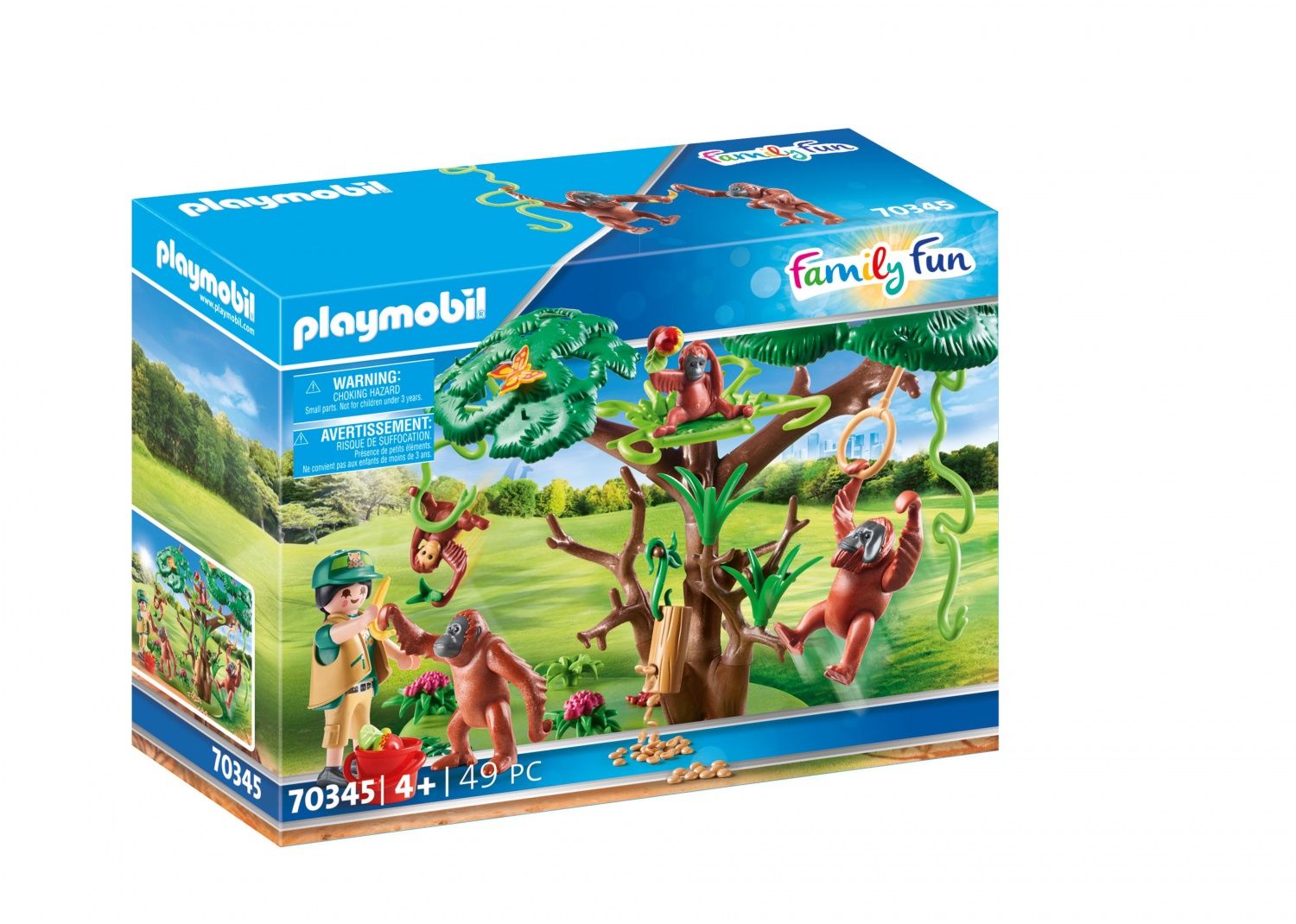 Playmobil 70345 Orangs Outans Avec Grand Arbre