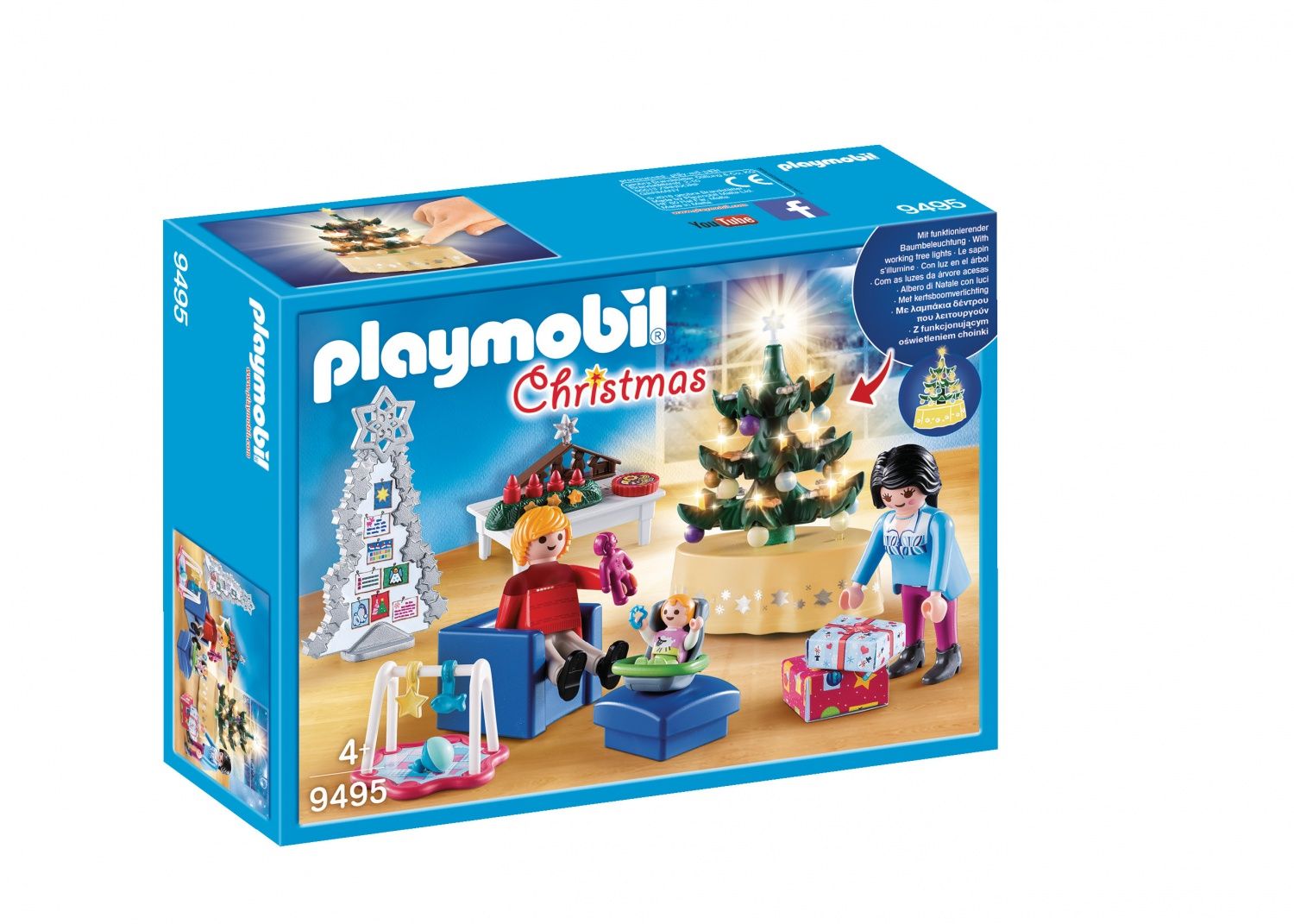 Playmobil 9495 Famille Et Salon De Noël