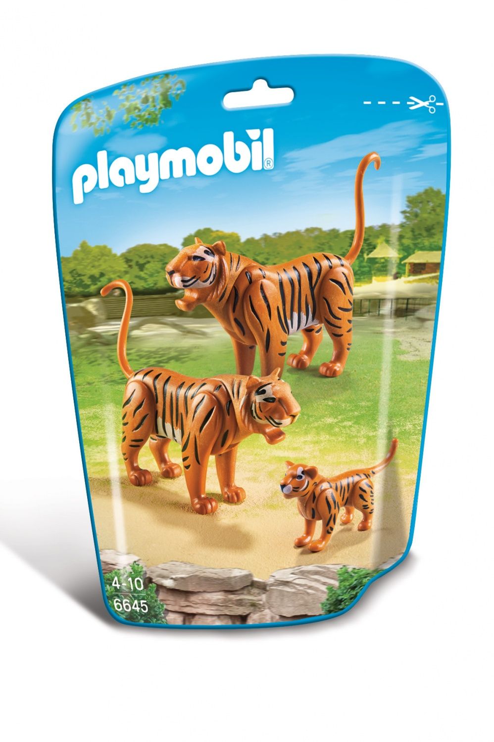 Playmobil 6645 - Couple De Tigres Avec Bébé