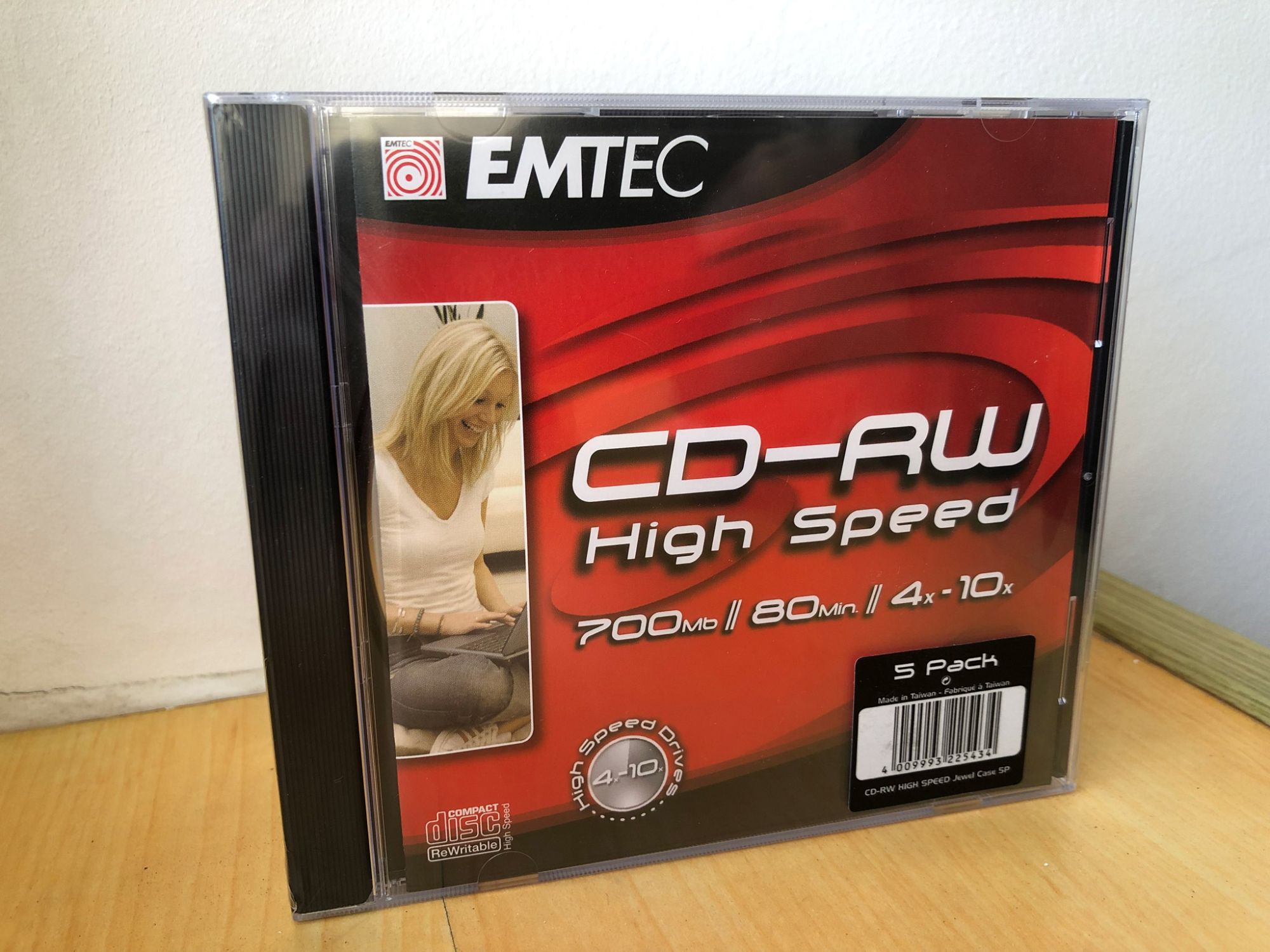 EMTEC - 5 x CD-RW - 700 Mo ( 80 min ) 4x - 12x - Boîtier CD