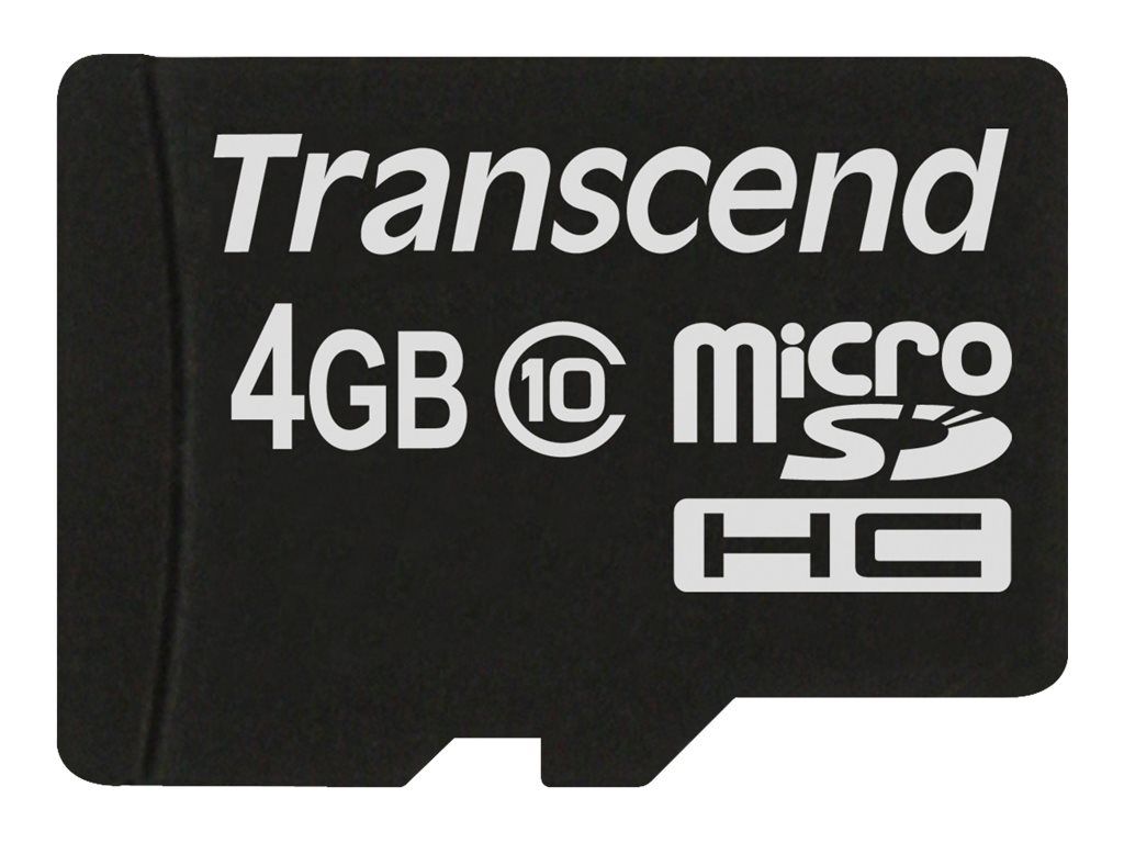 Transcend TS4GUSDC10 mémoire flash 4 Go MicroSDHC NAND Classe 10 Neuf - vue 2