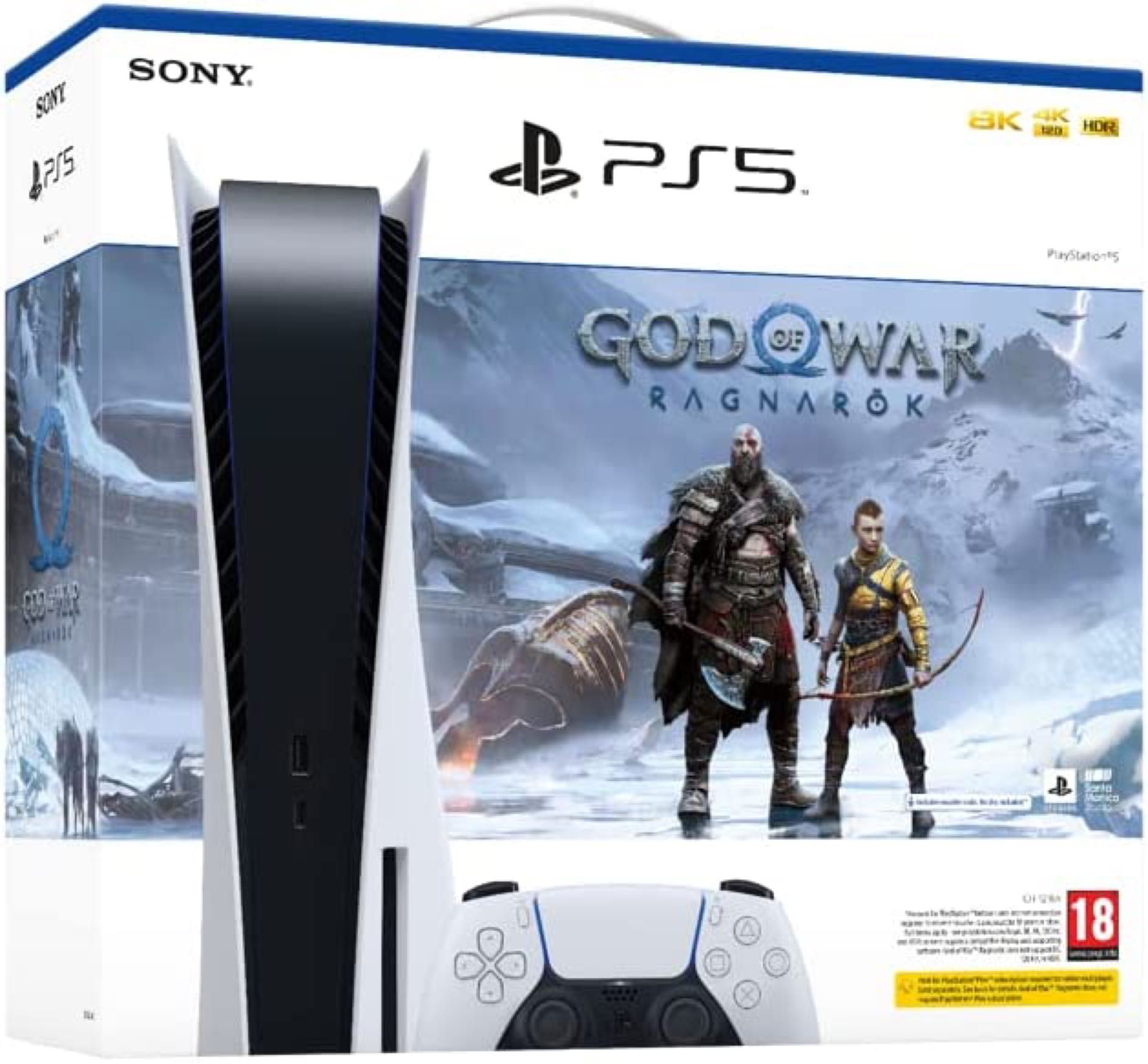 Pack PS5 & God of War Ragnarök Console de jeux Playstation 5 Standard Bon état - vue 3