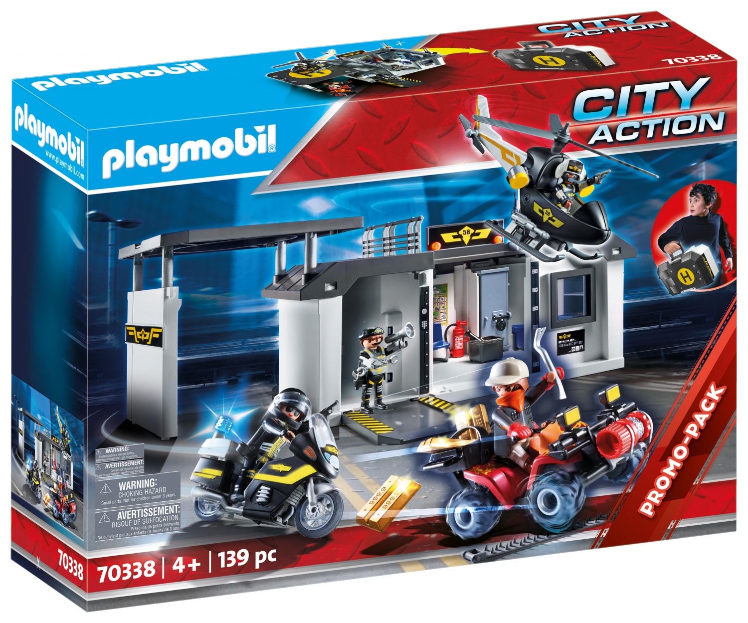 Playmobil 70338 - Quartier Général Transportable Des Policiers D'élite