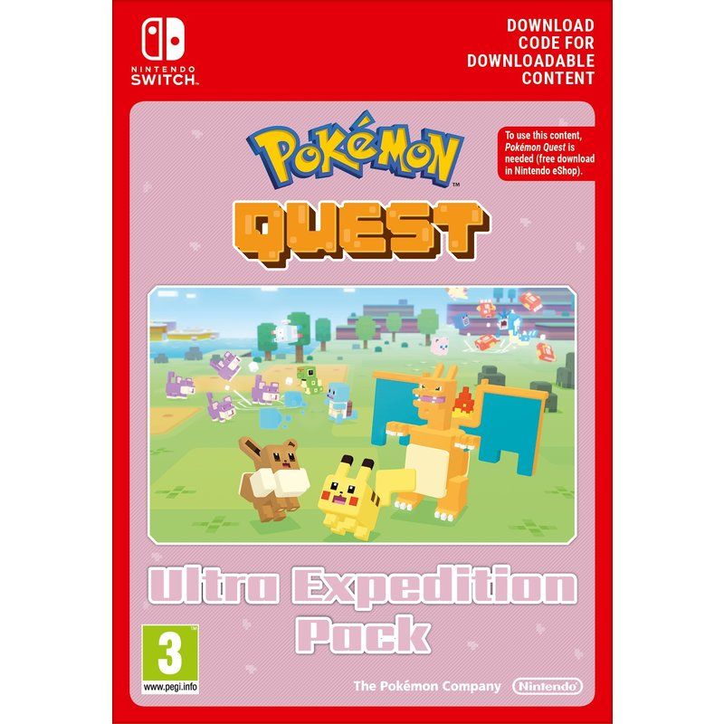 Code de téléchargement extension DLC Pokémon Quest Ultra Expedition Pack Lot d’Aventurier Nintendo Switch - vue 2