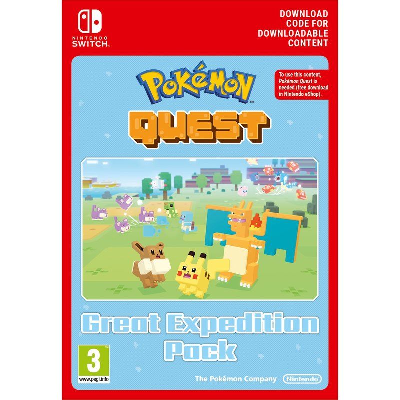 Code de téléchargement extension DLC Pokémon Quest Great Expedition Pack Lot d’Aventurier Nintendo Switch - vue 2