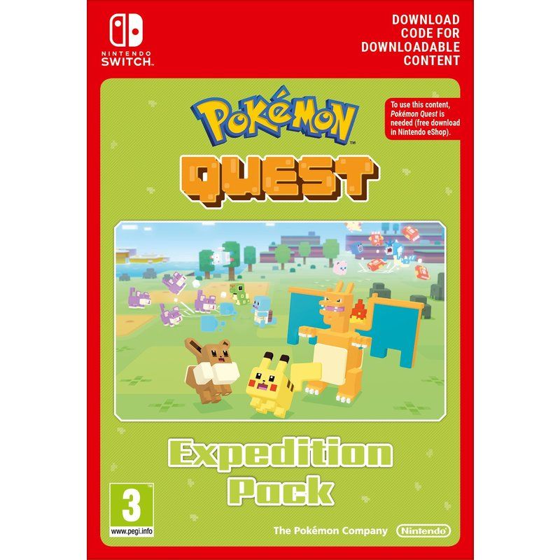 Code de téléchargement extension DLC Pokémon Quest Expedition Pack Lot d’Aventurier Nintendo Switch - vue 2