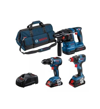 COMBO KIT 3 OUTILS 18V: GSR 18V 55 +GDX 18V 200 + GBH 18V 22 +ProCORE18V 3x4 0Ah - vue 2