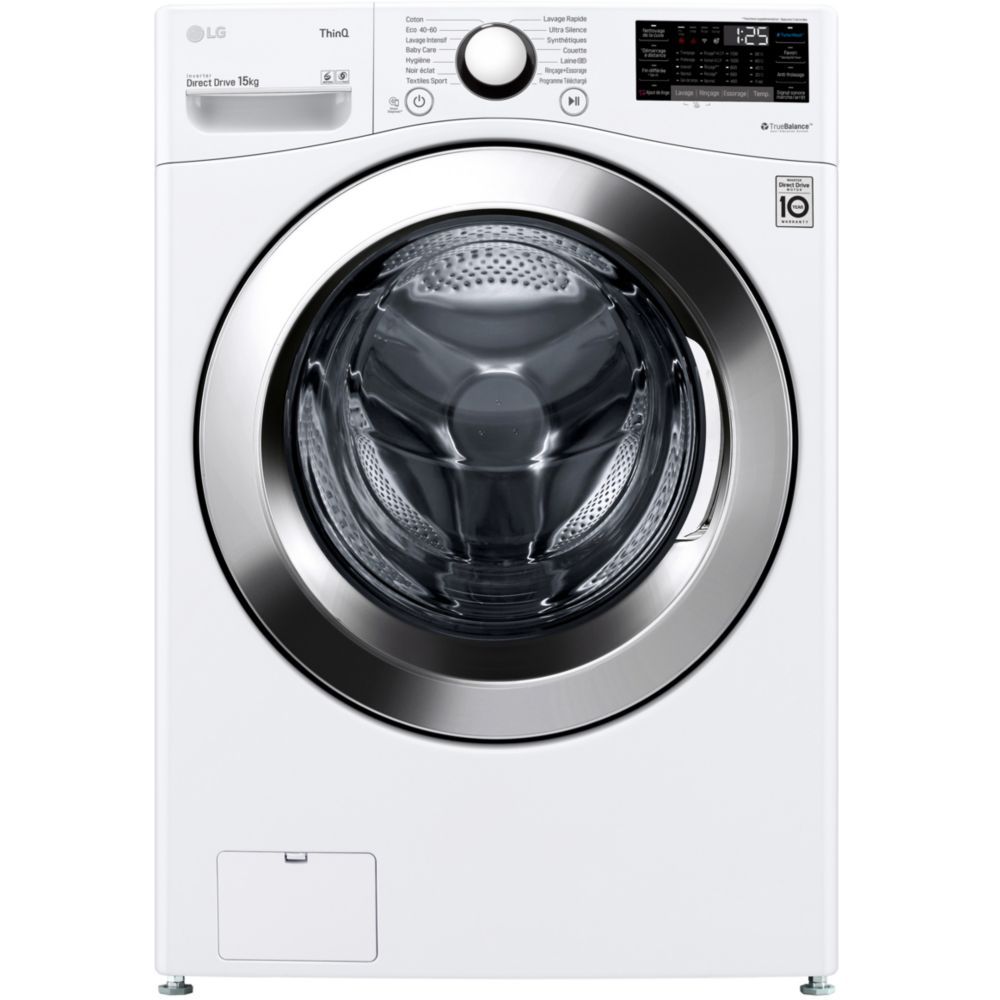 LG Lave linge hublot Big Size 15 kg essorage 1100 trmin F51P12WH - vue 6
