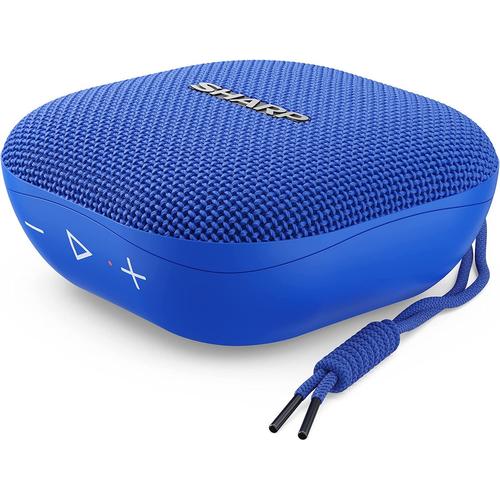 Haut-Parleur Bluetooth Compact Et ?Tanche Sharp Gx-Bt60(Bl) Bleu