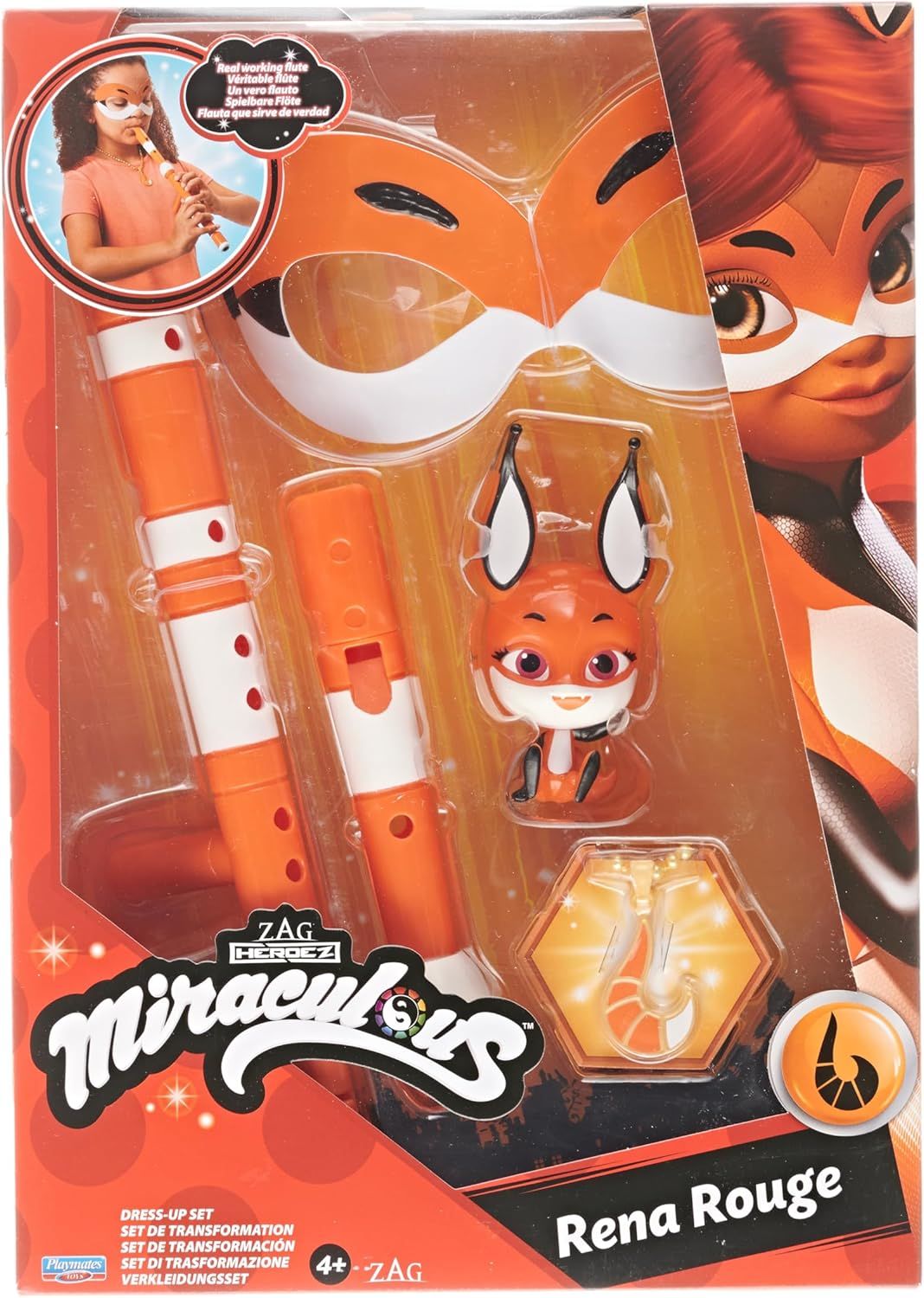 Bandai Miraculous Set de Transformation Rena Déguisement et Accessoires de Super héros Licence Officielle Accessoires Renard Rena P50602 - vue 2