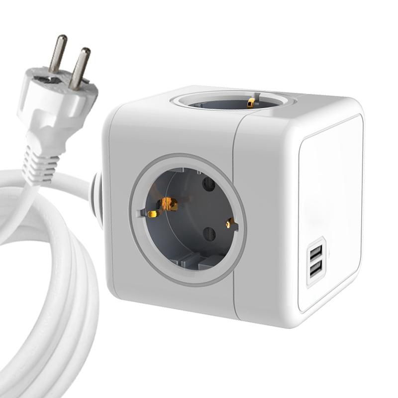 MicroConnect PowerCube 4 Schuko outlets Barres d'alimentation - vue 2