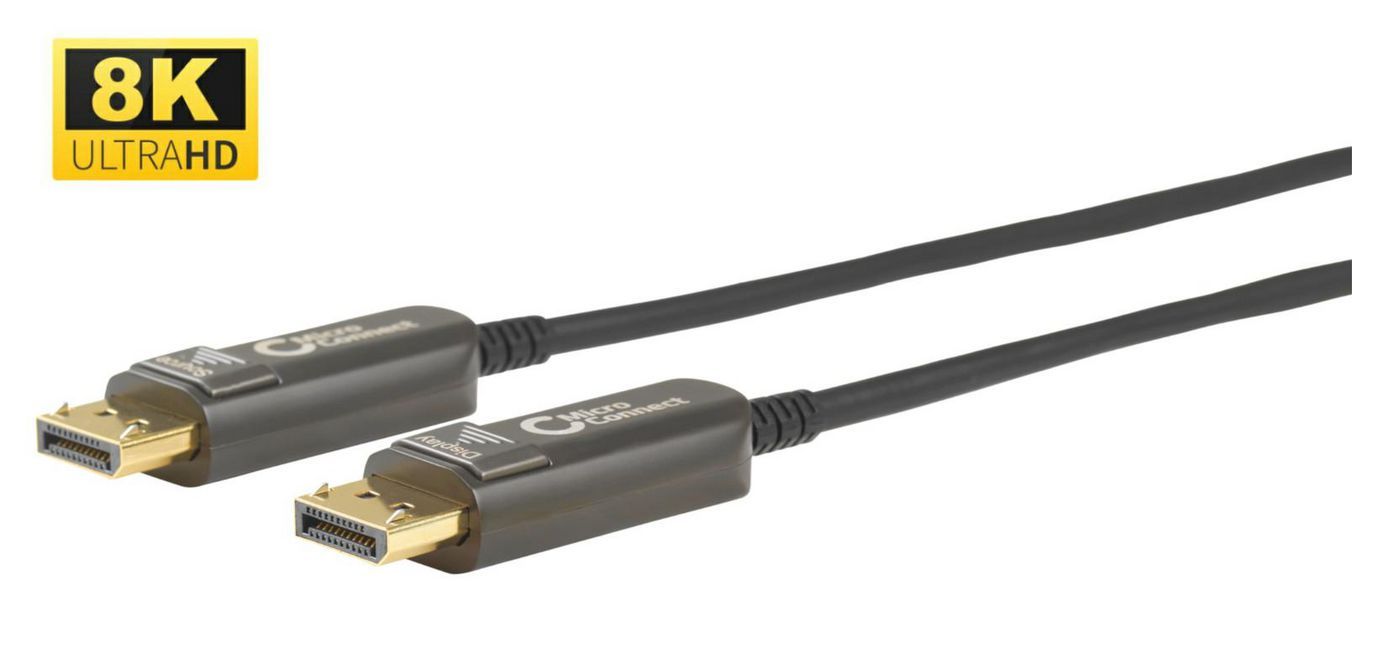 MicroConnect - Premium Optic DP 1.4 Cable 10m - Câbles DisplayPort