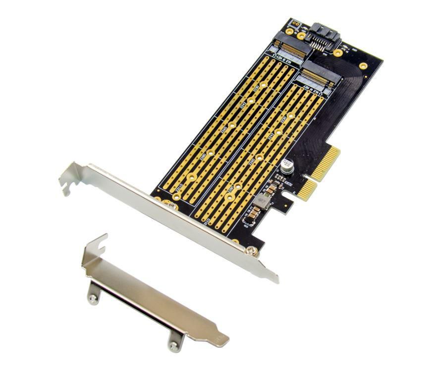 MicroConnect PCIe x4 .2 Key NMVe SSD Adapter - vue 2