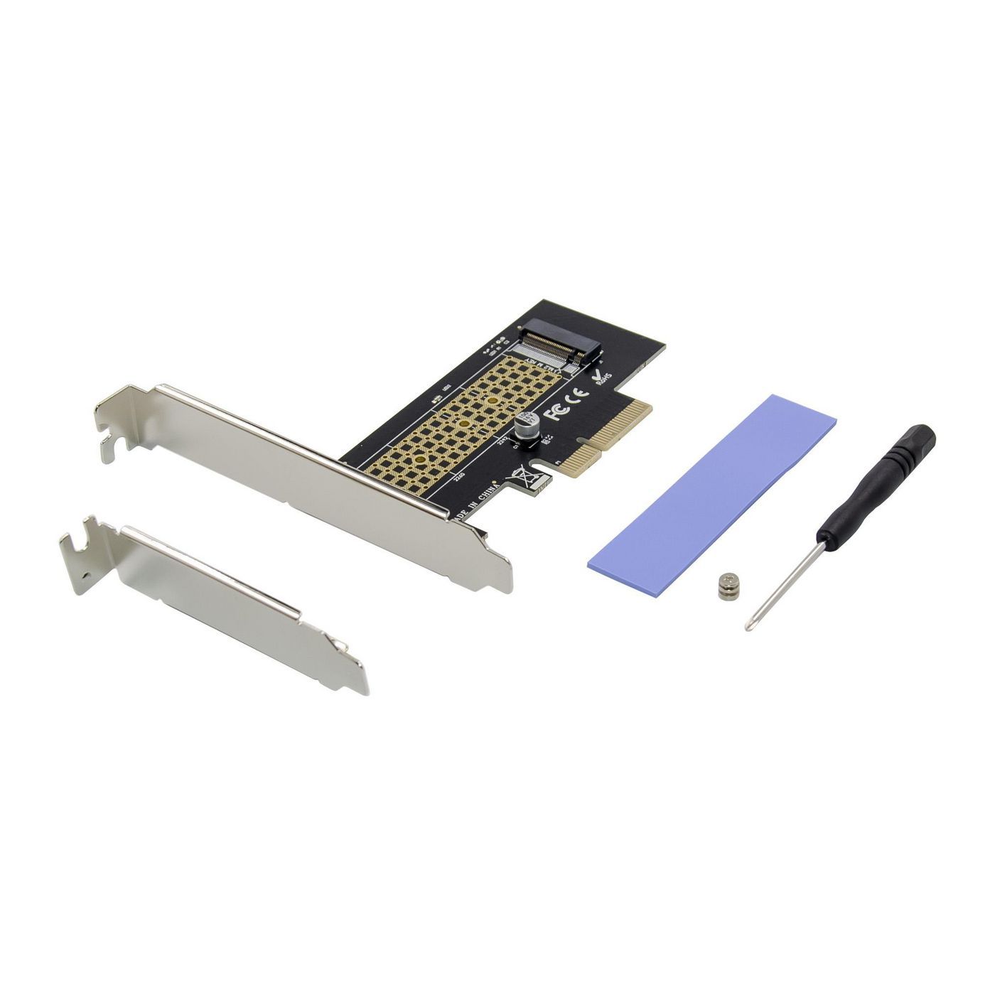 MicroConnect PCIe x4 .2 NVMe SSD Adapter - vue 2