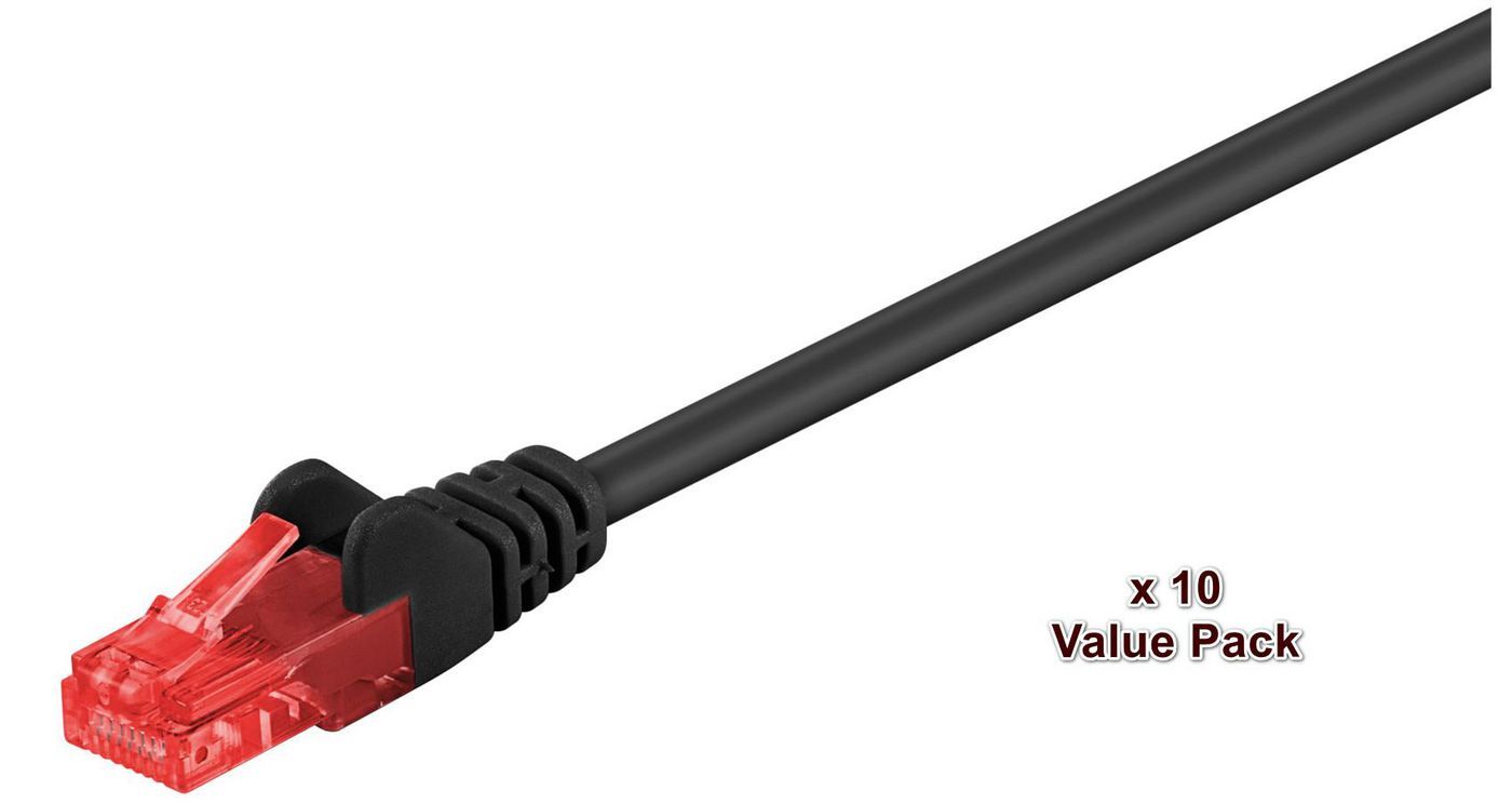 MicroConnect UUTP CAT6 0.5M 10 Pack Câbles réseau