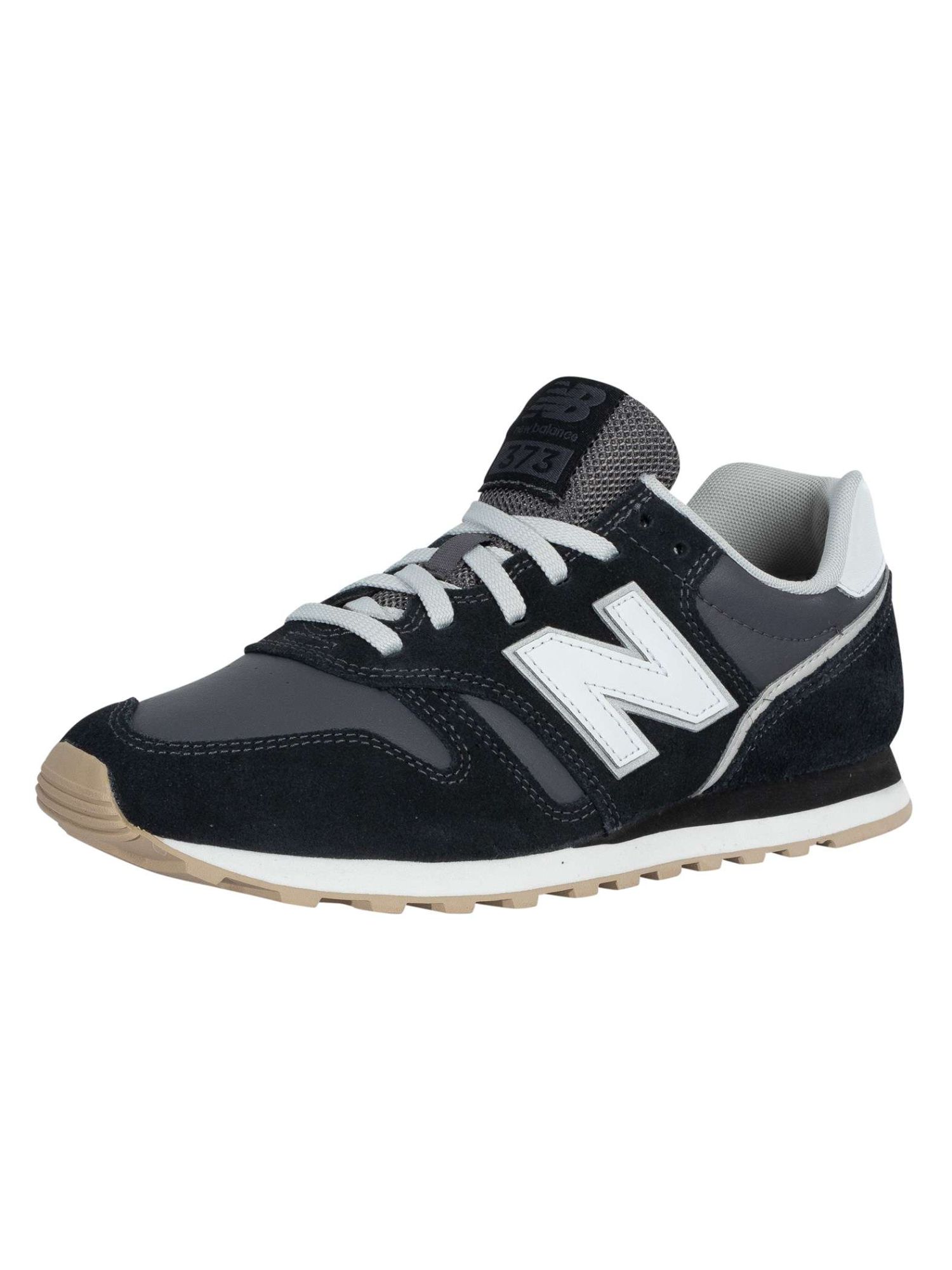 New Balance 373 Baskets En Daim, Noir - 43