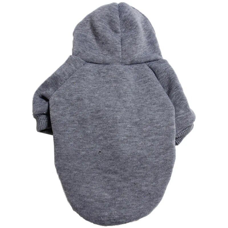 Sweat À Capuche Design Pur Pour Chien Et Chat,Veste Pour Chiot,Manteau Chihuahau,Vêtements Pour Animaux De Compagnie,Automne,Hiver, - Type Gray-Xxl