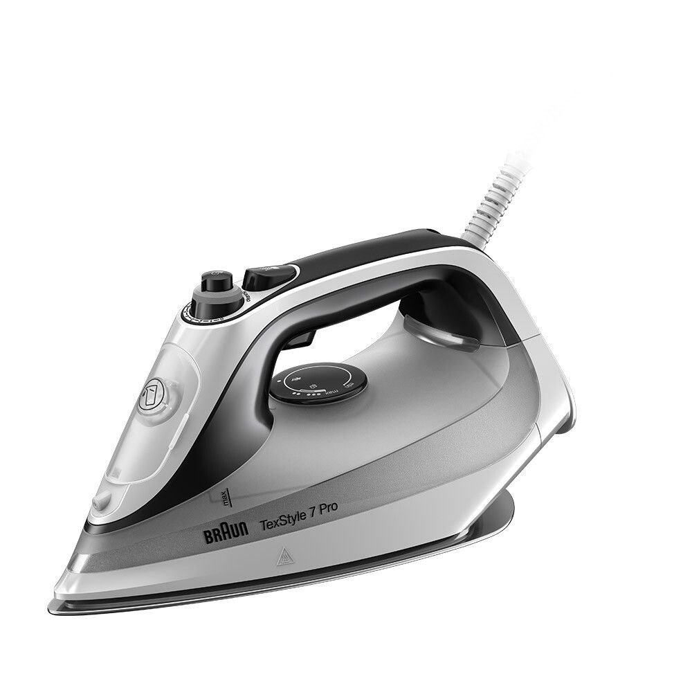 Braun TexStyle 7 Pro SI7149WB Fer à repasser à sec ou à vapeur EloxalPlus soleplate
