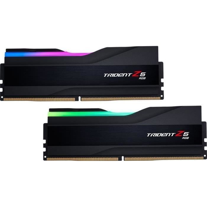 Mémoire RAM G.Skill Trident 32 Go RVB DDR5 6400 MHz CL32 (F5-6400J3239G16GX2-TZ5RK)