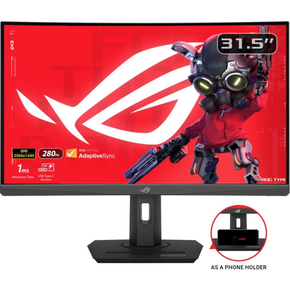 Asus Rog Strix Xg32wcms écran Plat De Pc 80 Cm (31.5) 2560 X 1440 Pi