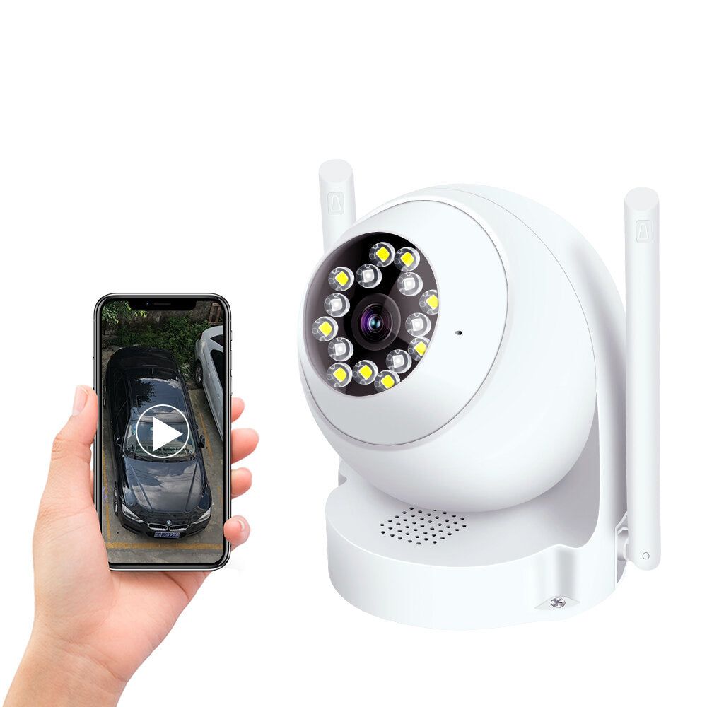 Caméra balle intelligente WIFI HD 1080P 355 PT-Z Rotation infrarouge nuit étanche caméra IP ONVIF pour maison intelligente, prise ue