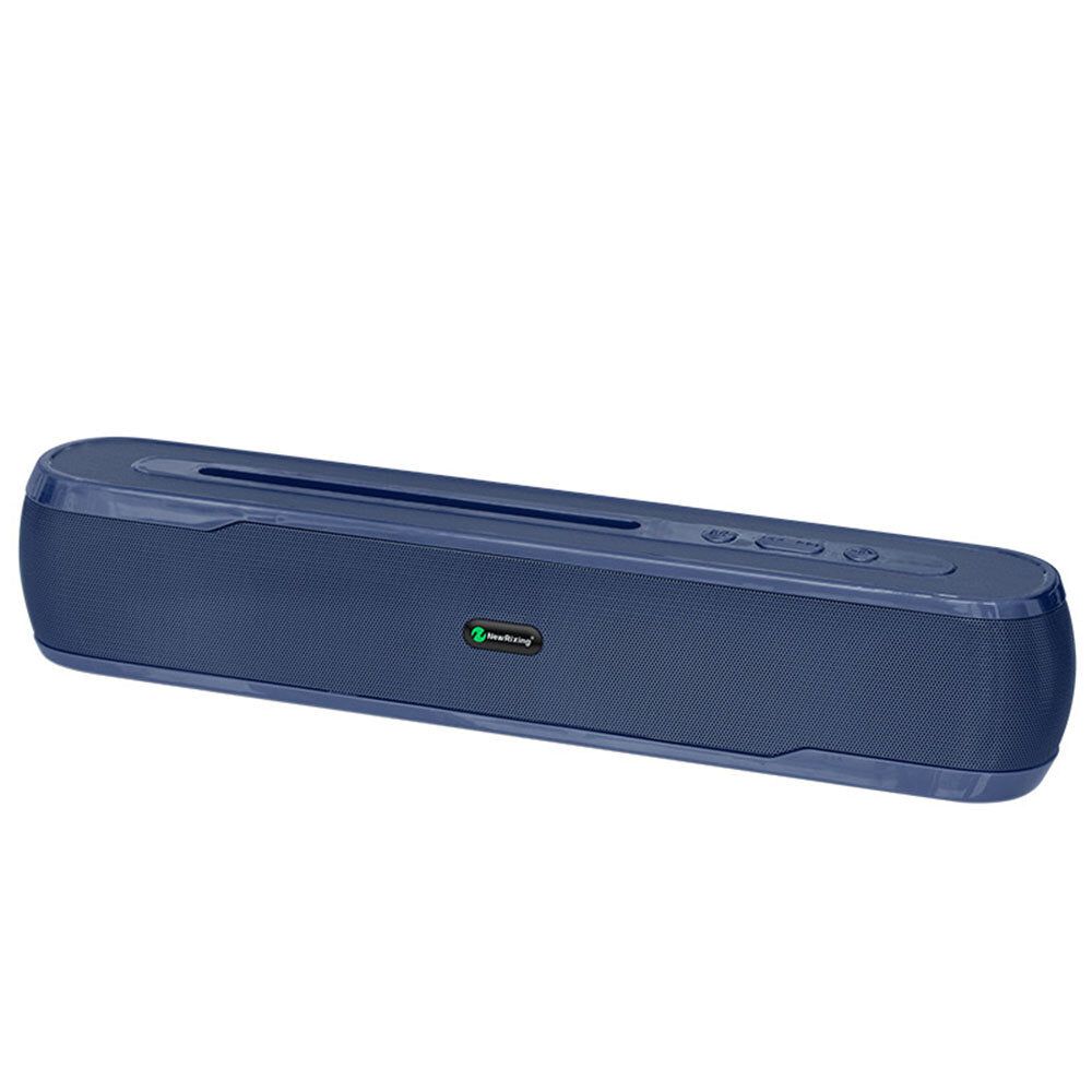 Audio d'ordinateur avec support de téléphone Haut-parleur Bluetooth sans fil Portable Mini Vard Subwoofer Rechargeable,Bleu